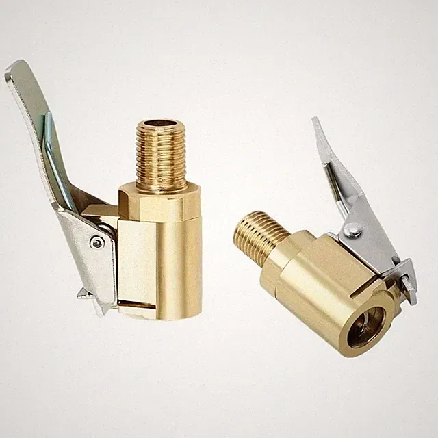 2-Pack Brass Tire Air Chuck Locking Quick Connect Inflator Hose Adapter ✅