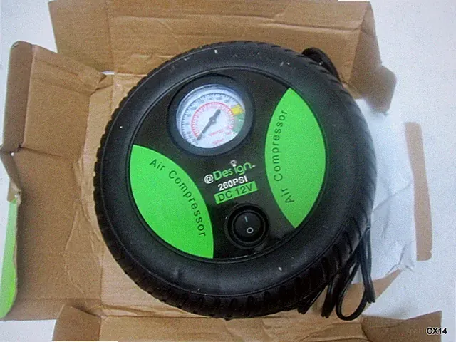 Design Innovative Tire Shaped Air Compressor 260PSI 12V
