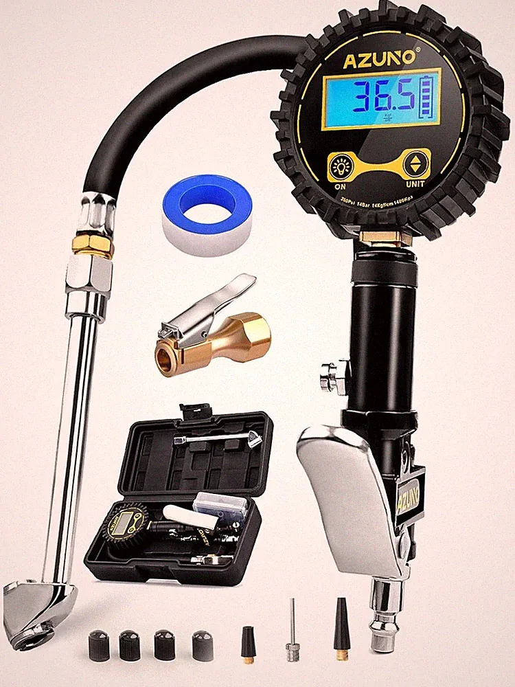 Digital Tire Inflator with Pressure Gauge, 200 PSI, Heavy Duty Air Compressor Ac