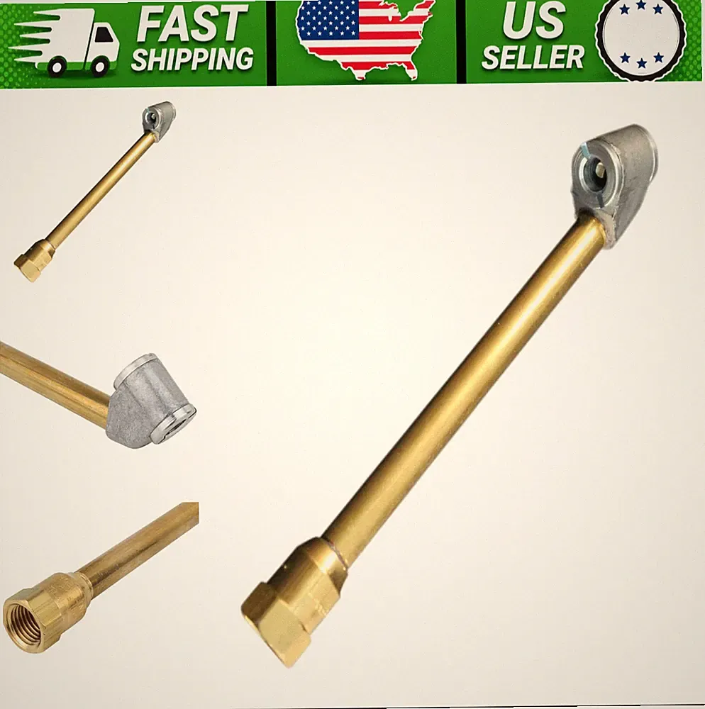 Dual-Head Tire Air Chuck 1/4" FNPT for Inflator Gauge & Air Compressor Pack of