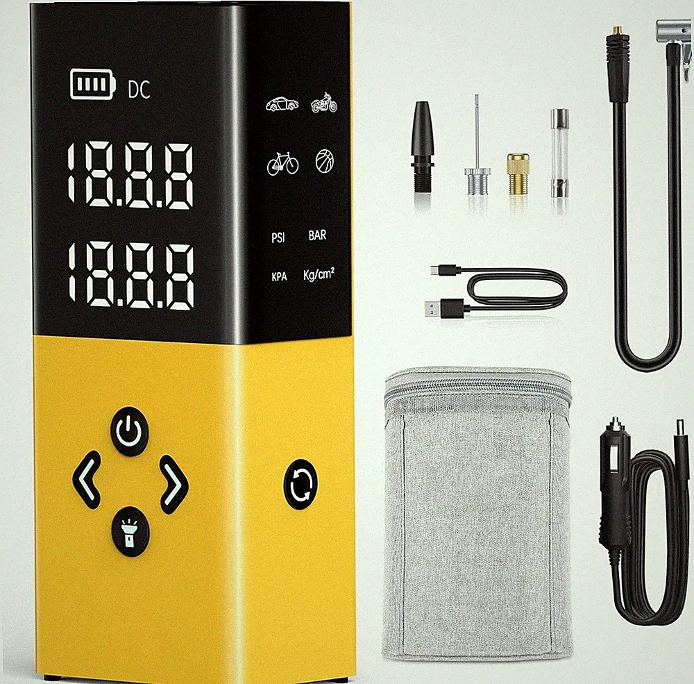 EUEHU Tire Inflator Portable Air Compressor 4X Faster Inflation 150PSI 10050 mAh