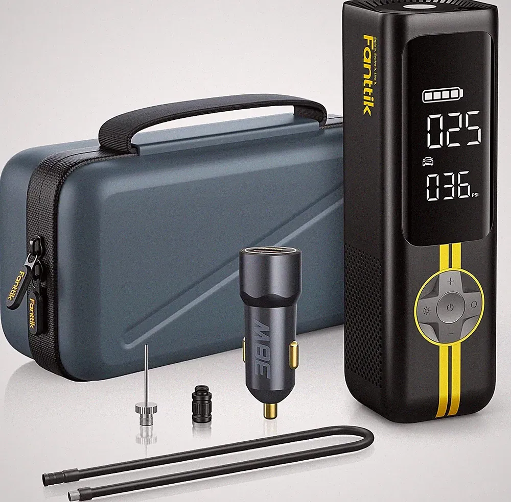Fanttik X8 APEX Tire Inflator Portable Air Compressor, 1 Min Fast Inflation,150p
