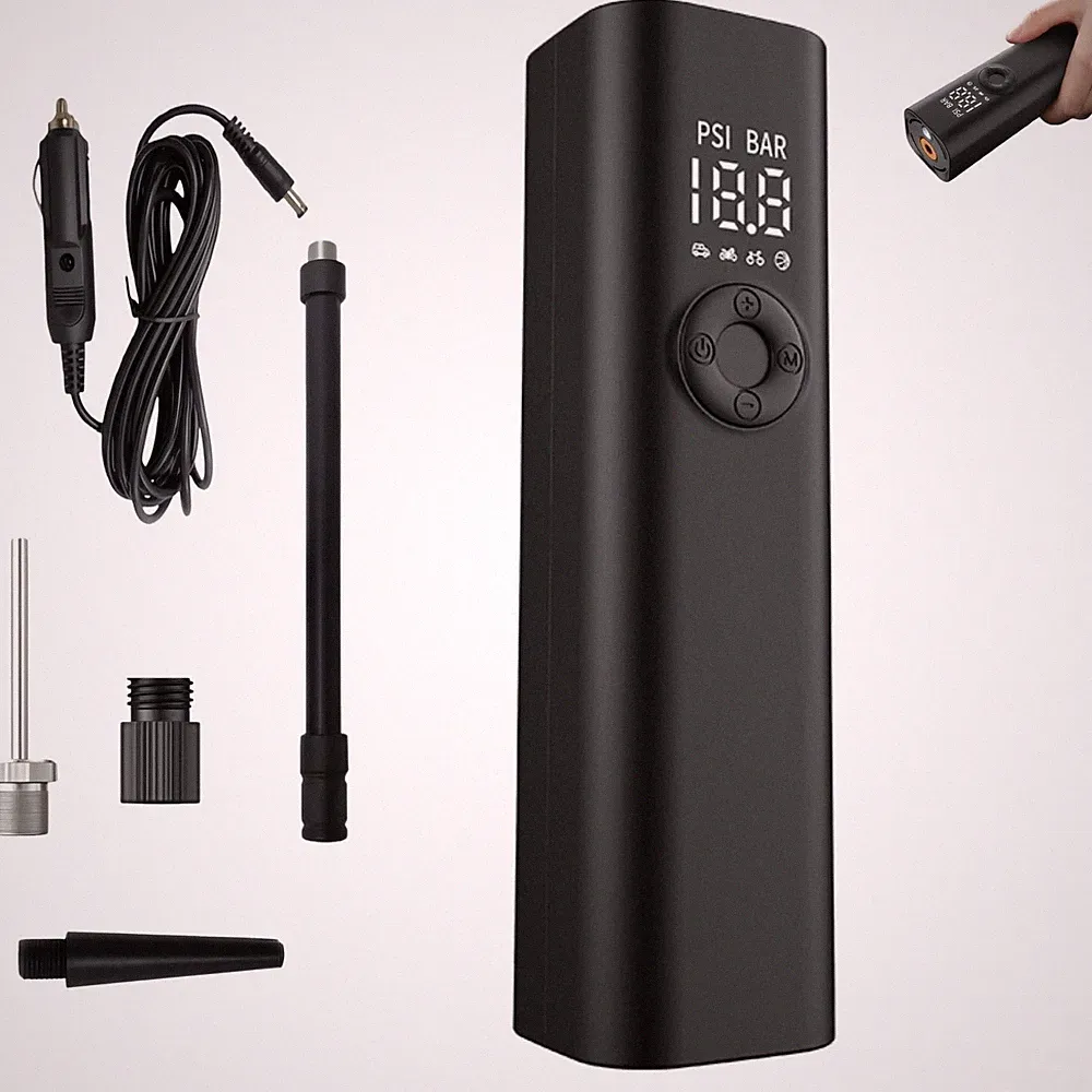 Mini Tire Inflator Portable Air Compressor, for 150PSI 12V DC Corded Car Tir..