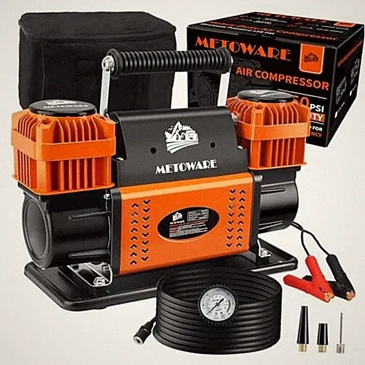Offroad Air Compressor, 12 V Portable Air Pump with 10.6 10.6cfm, Dual Motors