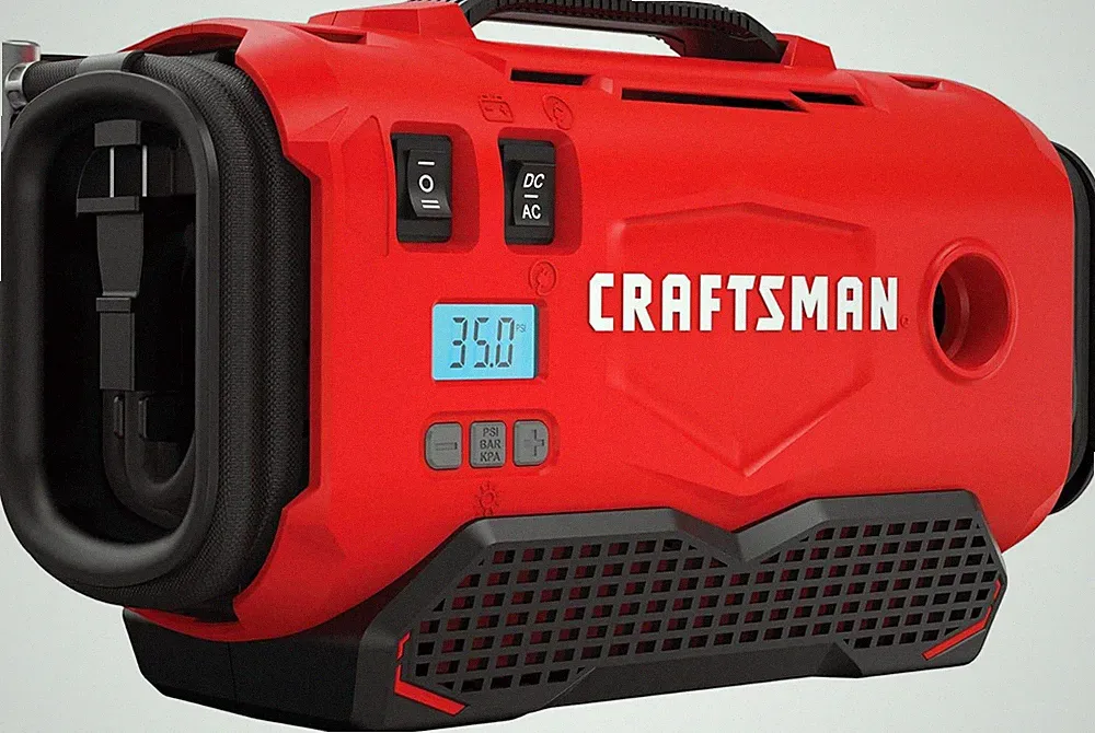 Portable Tire Inflator Air Compressor 3 Mode Cordless 120V 12V Car Pump