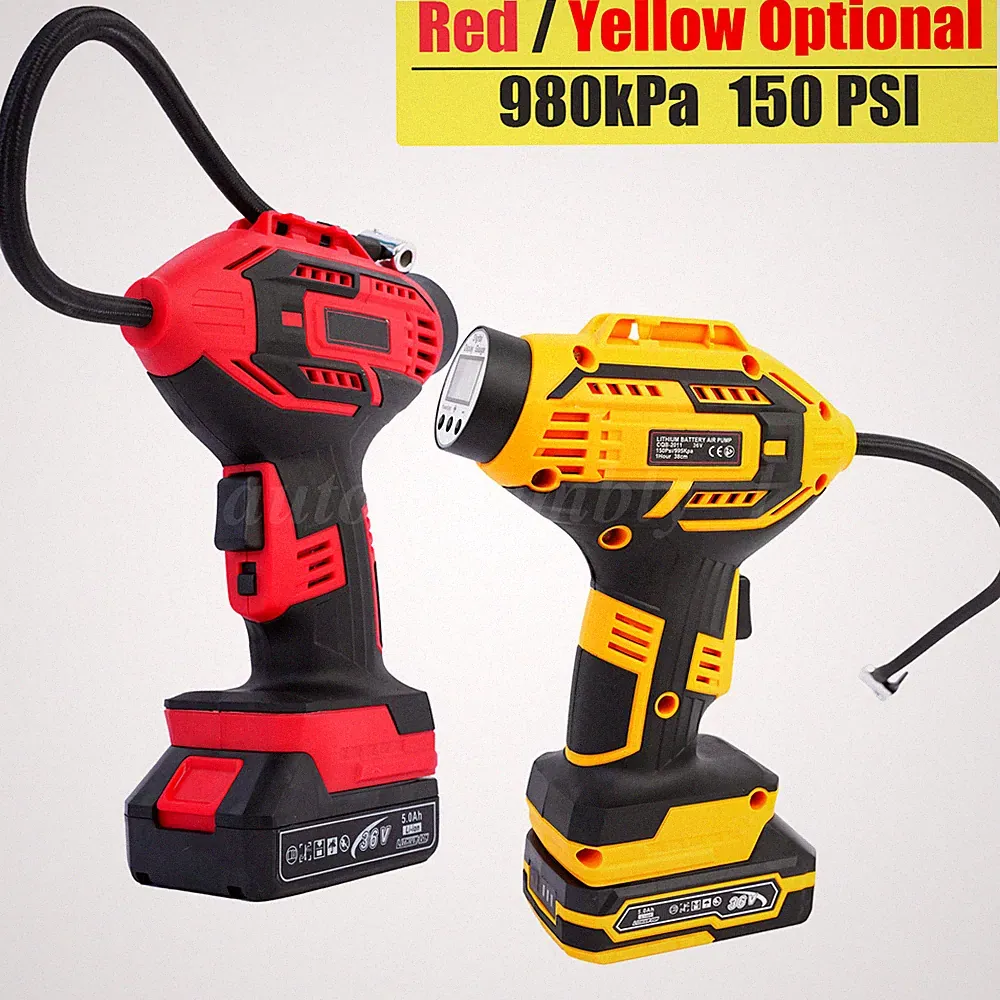 Portable Tire Inflator Portable Air Compressor Cordless Car Tire Pump 20V 150PSI