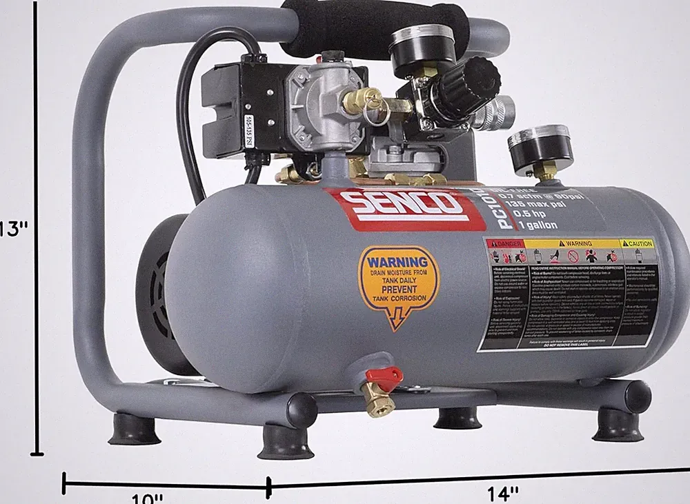 SENCO PC1010 1/2HP 1-Gallon Hot Dog Air Compressor Portable Tire Inflator