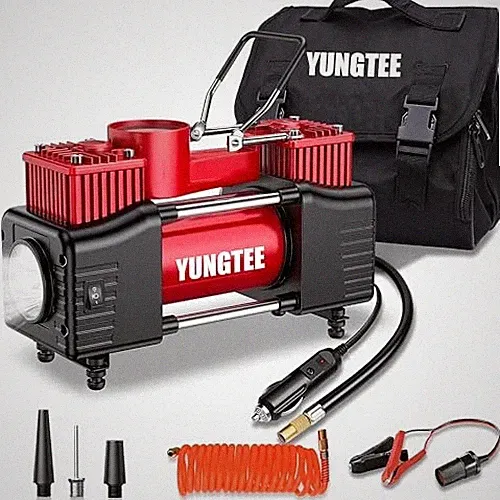 Tire Inflator Heavy Duty Double Cylinders Direct Drive Inflation Normal Red