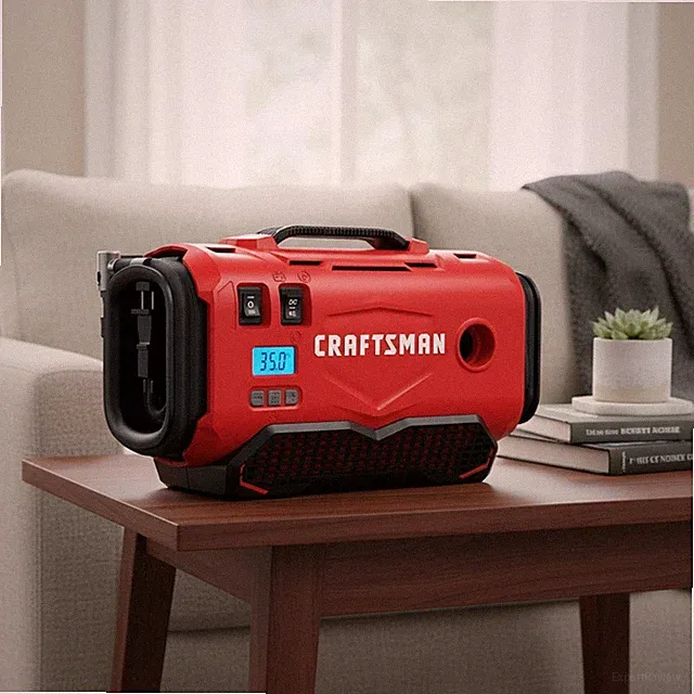 V20 Tire Inflator Portable Air Compressor, Car Air Pump, 3 Modes Tire